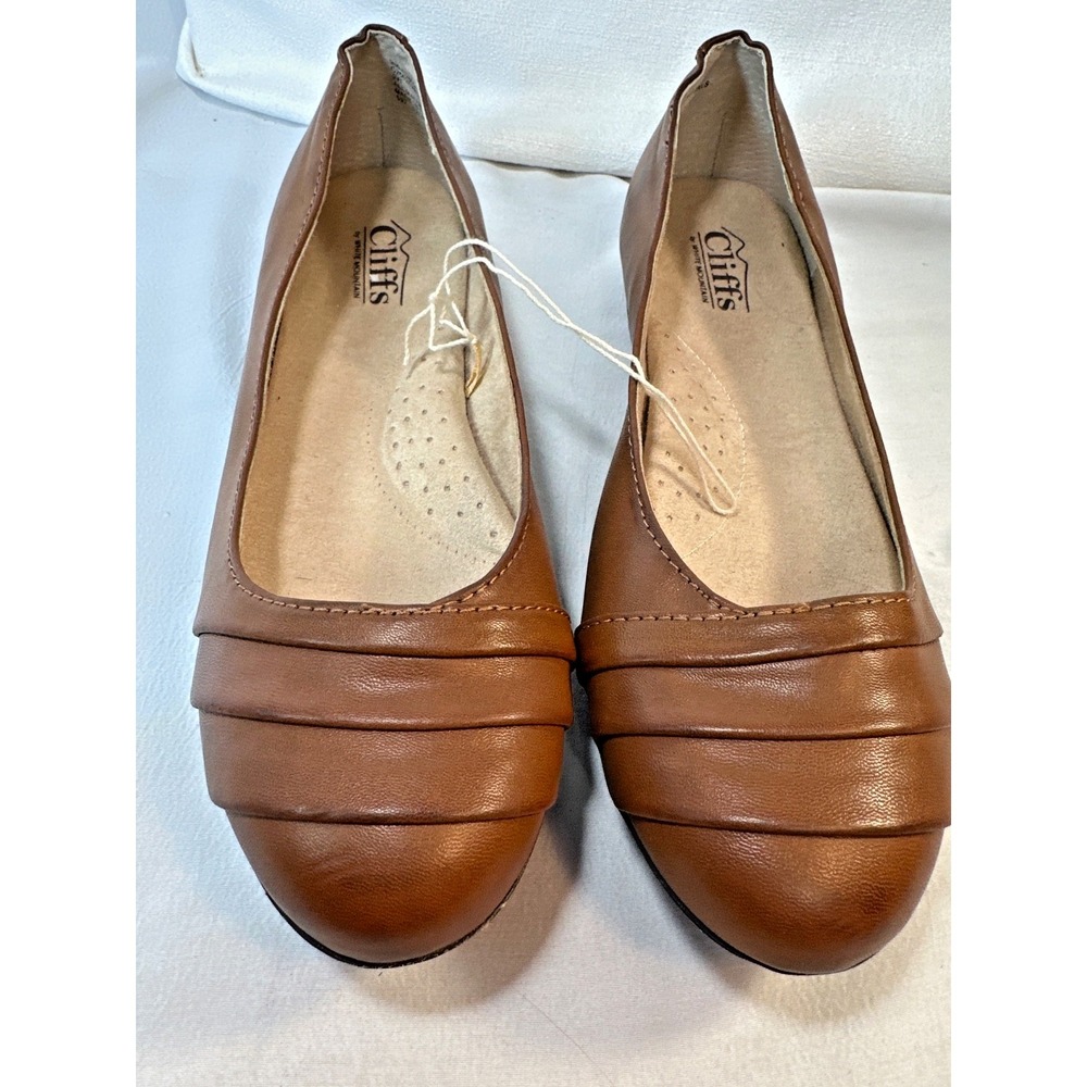 Cliffs Shoes by White Mountain Clara Brown Ballet  Flats Womens Wide Width 9W